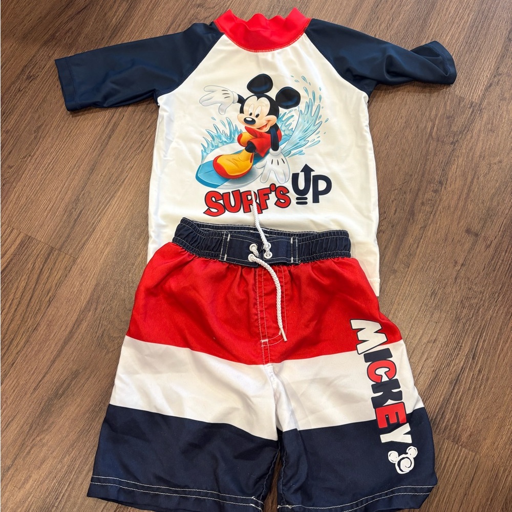 Disney - Mickey Mouse Kids Swim Set - Red, White, and Blue